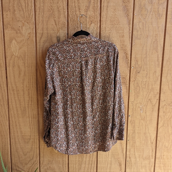 Betabrand Ruth Bader Ginsburg RBG Leopard Shirt Medium - Picture 5 of 5